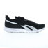 Фото #1 товара Reebok Runner 4 4E Mens Black Wide Canvas Athletic Running Shoes