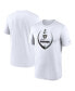 Men's White Las Vegas Raiders Icon Legend Performance T-shirt