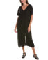 Фото #1 товара Velvet By Graham & Spencer Yana Linen Midi Dress Women's Black S