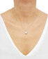 ფოტო #3 პროდუქტის Opal (1 ct. t.w.) & Diamond (1/10 ct. t.w.) 18" Pendant Necklace in 14k Gold