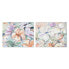 Фото #1 товара Картина Home ESPRIT Цветы Shabby Chic 100 x 3,7 x 80 cm (2 штук)