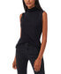 ფოტო #1 პროდუქტის Women's Sleeveless Turtleneck Top