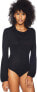Фото #3 товара Jack by BB Dakota 171130 Womens Bodysuit with Back Cutout Black Size Medium