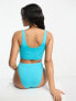 Фото #2 товара Speedo scoop front bikini top in blue