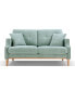 Living Space Sofa 2 Seater, Loveseat With Waterproof Fabric, USB Charge