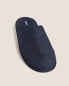 Фото #6 товара Linen slippers with topstitching