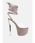 Фото #1 товара Sugar Mom Strappy Diamante Platform High Heels