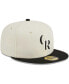 Фото #3 товара Men's Stone, Black Colorado Rockies Chrome 59FIFTY Fitted Hat