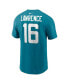 ფოტო #2 პროდუქტის Men's Trevor Lawrence Teal Jacksonville Jaguars Player Name and Number T-shirt