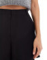 & Other Stories high waist crepe shorts in black