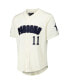 Men's Micah Parsons Cream Dallas Cowboys Name Number Triple Tonal Button-Up Baseball Jersey