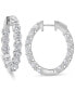 ფოტო #3 პროდუქტის Lab Grown Diamond In & Out Hoop Earrings (10 ct. t.w.) in 14k White, Yellow or Rose Gold