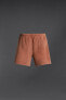 Faded jogging bermuda shorts