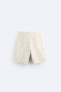 Frayed jacquard bermuda shorts