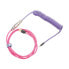 Фото #1 товара Ducky Premicord - Pink - Violet - 1.8 m - 1 pc(s) - USB Type-A - USB Type-C