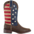 Roper American Patriotic Square Toe Cowboy Womens Beige, Blue, Brown, Red Casua