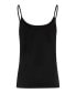 Women's Cotton Blend Spaghetti Tank Top Черный, 14 - фото #2