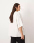 ASOS EDITION Curve oversized premium t-shirt in white weiß, 2XL - EU 52-54 - фото #2