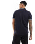 New Look tipped polo in navy