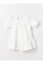 Фото #2 товара Платье для малышей LC WAIKIKI Kare Yaka Короткими рукавами Dantel 100% хлопок