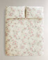 Floral print duvet cover