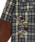 ფოტო #3 პროდუქტის Men's Skulls Embroidered Long Sleeves Overshirt