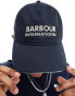 Barbour International Jackson logo cap in navy