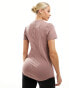 Nike One Training maternity t-shirt in mauve