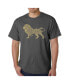 ფოტო #1 პროდუქტის Mens Word Art T-Shirt - Lion