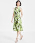 ფოტო #1 პროდუქტის Women's Jenna Blurry-Print Drawstring-Waist Dress