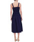 ფოტო #2 პროდუქტის Women's Cotton Smocked-Bodice Midi Sun Dress