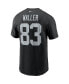 ფოტო #4 პროდუქტის Men's Darren Waller Black Las Vegas Raiders Name and Number T-shirt