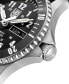 ფოტო #2 პროდუქტის Men's Swiss Automatic Sport Timer Black Leather Strap Watch 42mm