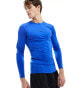 Фото #2 товара Nike Pro Training tight long sleeve tight top in royal blue