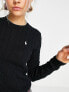 Polo Ralph Lauren cable knit jumper in black