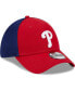 ფოტო #4 პროდუქტის Men's Red Philadelphia Phillies Team Neo 39THIRTY Flex Hat