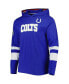 Фото #4 товара Men's Royal, White Indianapolis Colts Alex Long Sleeve Hoodie T-shirt