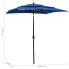 Фото #10 товара Садовый зонт vidaXL 3-слойный Sonnenschirm UV-защита Azurblau 200 x 200 x 240 см