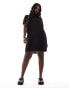 ONLY Curve tunic dress in black