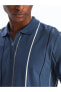 Vision Polo Yaka Kısa Kollu Çizgili Erkek Tişört