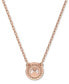 Фото #4 товара Swarovski rose Gold-Tone Constella Crystal Pendant Necklace, 14-7/8" + 3" extender