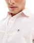 Фото #3 товара GANT shield logo stretch slim fit stripe oxford shirt in light pink