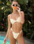 Фото #3 товара Dippin Daisys halle ring front hipster bikini bottom in clementine waffle