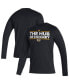Фото #1 товара Men's Black Boston Bruins Dassler AEROREADY Creator Long Sleeve T-Shirt