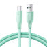 Фото #1 товара Kabel przewód Multi-Color Series USB-A - USB-C 100W szybki transfer 1m zielony