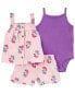 Baby 3-Piece Floral Little Short Set NB