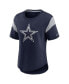 Фото #3 товара Women's Heather Navy Dallas Cowboys Primary Logo Fashion Top
