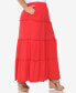 ფოტო #3 პროდუქტის Plus Size Tiered Maxi Skirt