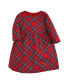 Фото #22 товара Baby Girls Cotton Dresses, Red Tartan