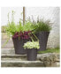 Фото #3 товара Pamploma Plastic Planter Cappuccino Color 12 Inches